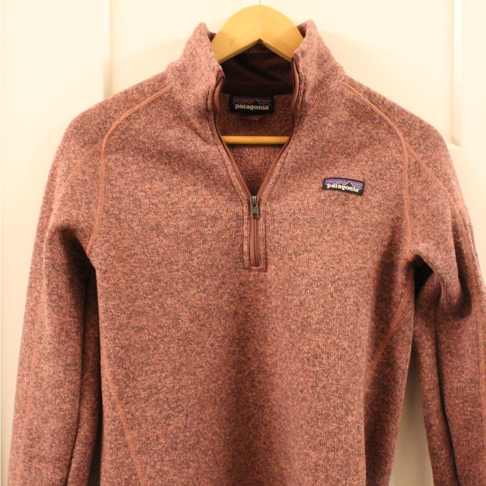 Patagonia The Better Sweater Athletic 1/4 Zip Jacket Pink Women’s Size M
